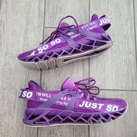 Women's Just So So Purple Athletic Sneakers Size US 9 EU 40 - Picture 10 of 12